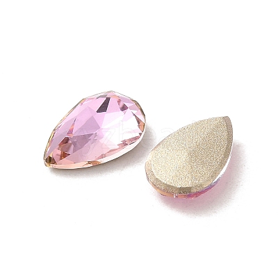 Glass Rhinestone Cabochons RGLA-P037-11B-D223-1