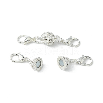 1Pc Alloy Crystal Rhinestone Magnetic Clasps ALRI-YW0001-11S-1