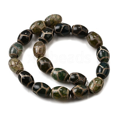 Tibetan Style dZi Beads Strands G-S389-A10-1