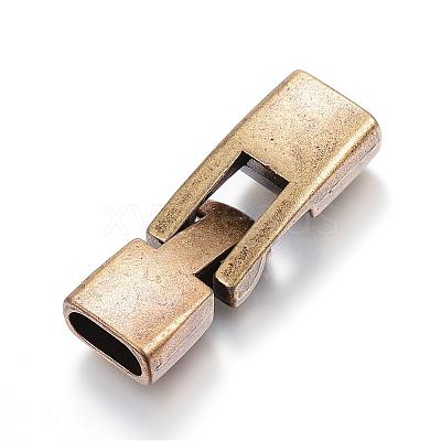 Alloy Snap Lock Clasps PALLOY-P128-06-1