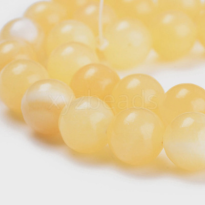 Natural Topaz Jade Beads Strands X-G-E266-11A-6mm-1
