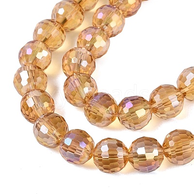 Transparent Glass Beads Strands GLAA-Q107-02A-07-1