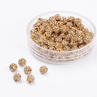 Polymer Clay Rhinestone Beads RB-A053-4mm-14-1