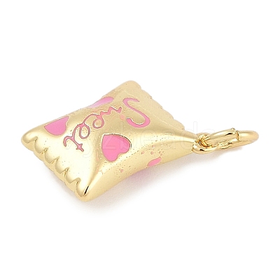 Brass Enamel Charms X-KK-Q028-17A-G-1