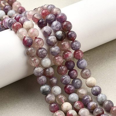 Natural Purple Red Tourmaline Beads Strands G-N327-02A-01-1