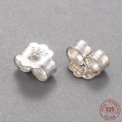 925 Sterling Silver Friction Ear Nuts X-STER-L063-09S-1
