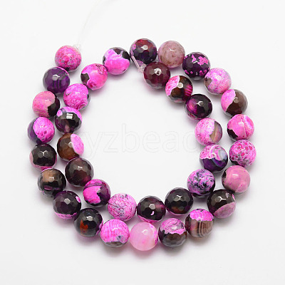 Natural Fire Crackle Agate Bead Strands G-K166-06F-10mm-01-1