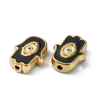 Ion Plating(IP) 304 Stainless Steel Enamel Beads STAS-Q318-10B-1