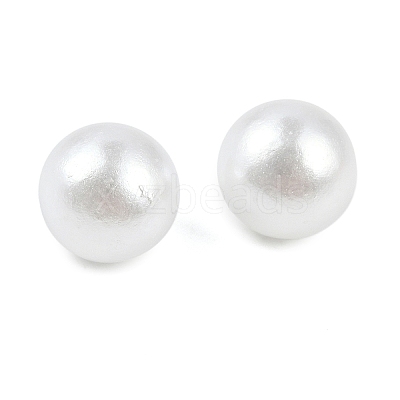 ABS Plastic Imitation Pearl Round Beads MACR-F033-8mm-24-1