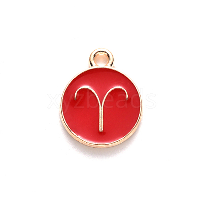 Alloy Enamel Pendants ENAM-S124-01A-07A-1