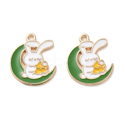 Alloy Enamel Pendants ENAM-N054-90G-1