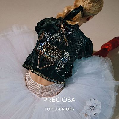 Preciosa® Crystal Hotfix Flatback Stones Y-PRC-HSS16-31110-1