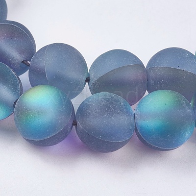 Synthetic Moonstone Beads Strands G-E468-G02-8mm-1