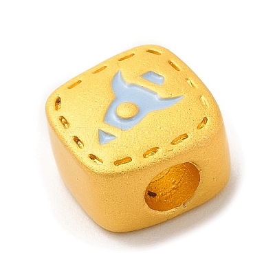 Zinc Alloy Enamel European Beads ENAM-I056-01B-02-1
