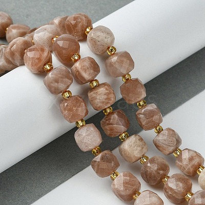 Natural Sunstone Beads Strands G-Q010-A01-01-1