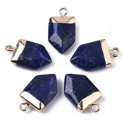 Natural Lapis Lazuli Pointed Pendants X-G-N326-34E-1