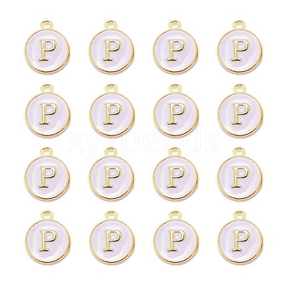 Golden Plated Alloy Charms LS-ENAM-S118-01P-1