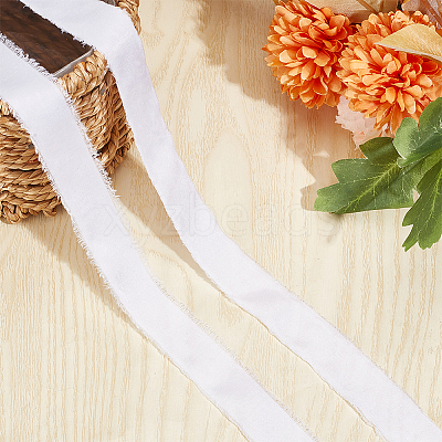 5 Rolls 5M Satin Frayed Ribbon SRIB-DR0001-01B-1
