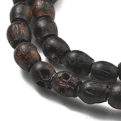 Carved Wood Beads Strands WOOD-Q060-03A-1
