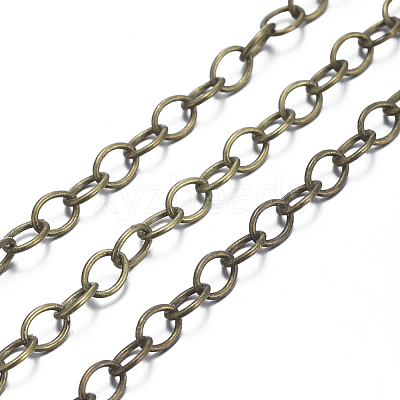 Brass Cable Chains X-CHC024Y-AB-1