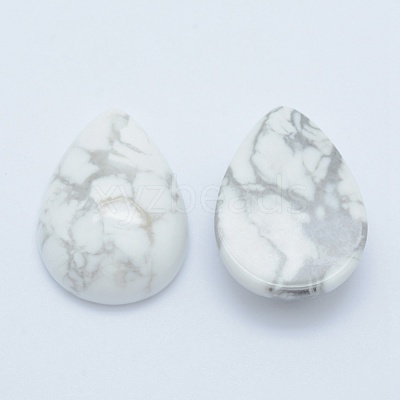 Natural Howlite Cabochons G-E491-B-04-1