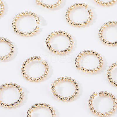 Long-Lasting Plated Brass Open Jump Rings KK-BC0001-15B-1