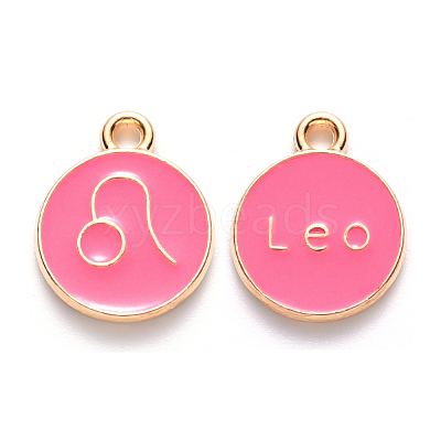 Alloy Enamel Pendants ENAM-S124-01B-03G-1