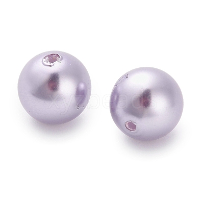 Baking Paint Pearlized Glass Pearl Round Beads HY-Q001-02A-03-1
