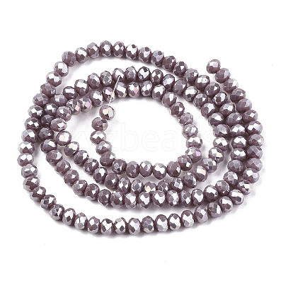 Electroplate Glass Beads Strands LS-EGLA-A034-P8mm-B19-1