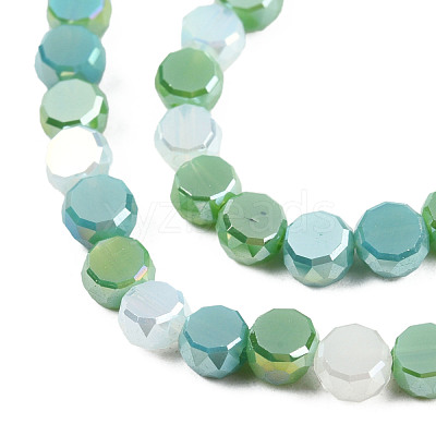 Electroplate Glass Beads Strands EGLA-N002-40A-01-1