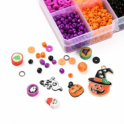 850Pcs Geometric Glass Seed & Polymer Clay Beads DIY-YW0002-75-1