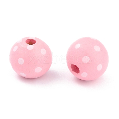Dyed Natural Wooden Beads WOOD-O005-01A-1