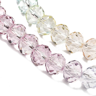 Transparent Painted Glass Beads Strands DGLA-A034-T8mm-A15-1