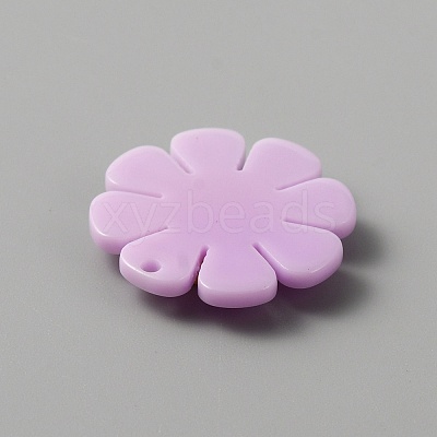 Opaque Resin Pendants RESI-WH0029-46B-03-1