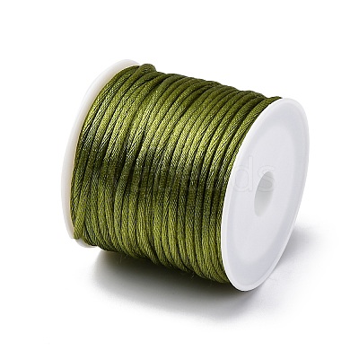 5 rolls 5 colors Nylon Satin Rattail Cords NWIR-PH0002-09A-01-1