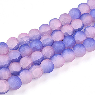 Crackle Glass Beads X1-GLAA-N009-10mm-08-1