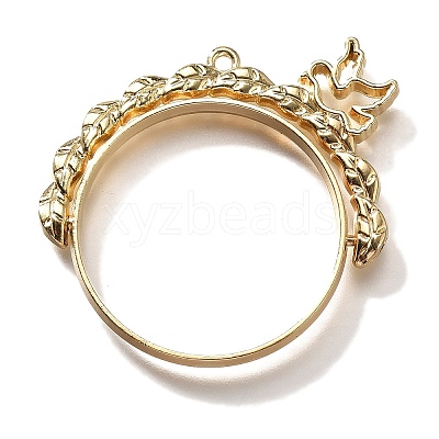 Alloy Open Back Bezel Pendants PALLOY-I223-03LG-1