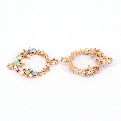 Brass Enamel Links LS-KK-WH0036-04-1