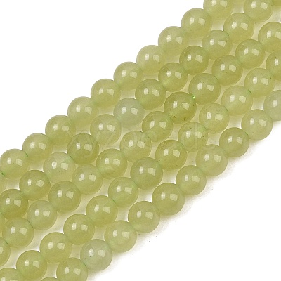 Natural Dyed White Jade Beads Strands GG-CBAEB22-B01-6mm-05-1