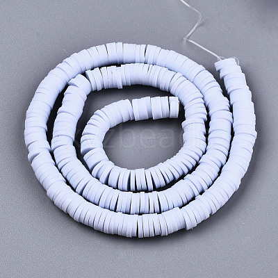 Handmade Polymer Clay Beads Strands X-CLAY-R089-6mm-024-1