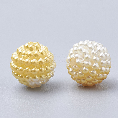 Imitation Pearl Acrylic Beads OACR-T004-12mm-15-1