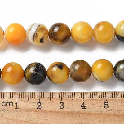 Natural Agate Beads Strands G-NH0001-G07-01-1