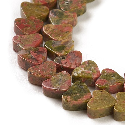 Natural Unakite Beads Strands G-M403-A16-1