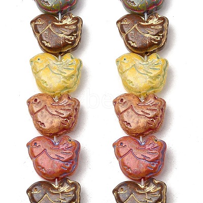 Painted Glass Beads Strands GLAA-Z021-10-1