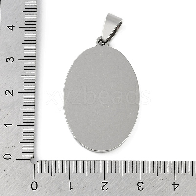 Non-Tarnish 201 Stainless Steel Pendant Cabochon Settings STAS-L279-012P-01-1