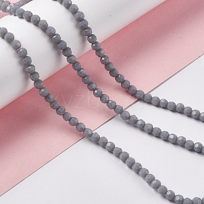 Faceted(32 Facets) Glass Beads Strands EGLA-J042-36A-03-1