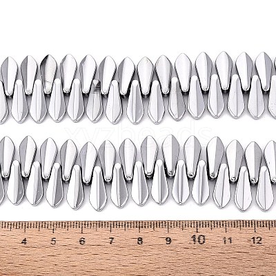Electroplate Glass Beads Strands EGLA-Q134-01A-B02-1