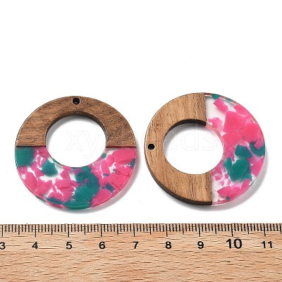 Resin and Walnut Pendants FIND-R051-13B-1