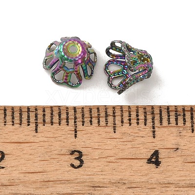 304 Stainless Steel Bead Caps STAS-P363-03A-MC-1