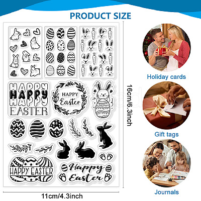 PVC Plastic Clear Stamps DIY-WH0618-0042-1